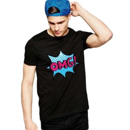 Tricou barbati negru - OMG