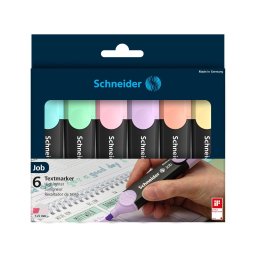 Set textmarkere Schneider Job Pastel, 6 buc/set