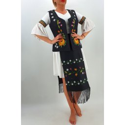 Set Vesta si Fote brodate cu model traditional Valerica