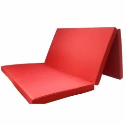 Saltea gimnastica pliabila in 3 segmente, 200x100x5 cm, rosu