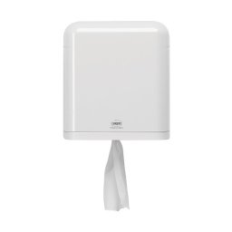 Dispenser Wepa pentru prosoape in rola cu derulare centrala, plastic, alb
