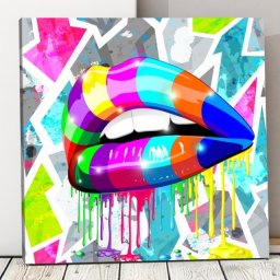 Tablou Decor Stomatologie Pop Art CSD9 (Optiuni Tablou: 70x70cm)