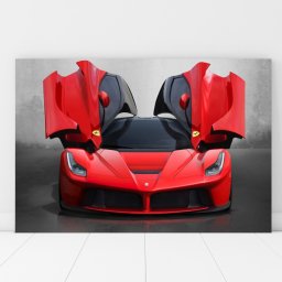Tablou Canvas Ferrari, Masina Sport Rosie ADC25 (Dimensiune LxH: 120x80cm)