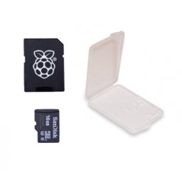 Card MicroSD Original de 16 GB cu NOOBs și Carcasă, Compatibil cu Raspberry Pi 4 Model B