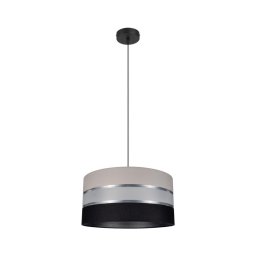 Lustră pe cablu CORAL 1xE27/60W/230V negru-gri