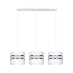Lustră pe cablu CORAL 3xE27/60W/230V albă