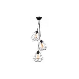 Lustră pe cablu DIAMENT MINI 3xE27/60W/230V