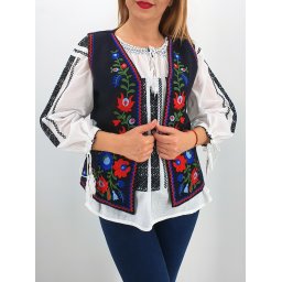 Vesta brodata cu model traditional Doina 2