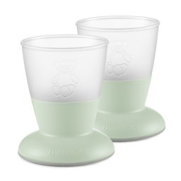 Set Pahare pentru bebe (2 buc), Powder Green