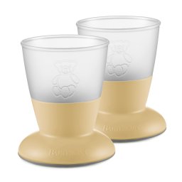 Set Pahare pentru bebe (2 buc), Powder Yellow