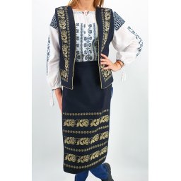 Set Vesta si Fote brodate cu model traditional Alina 2