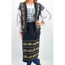 Set Vesta si Fote brodate cu model traditional Alina 2
