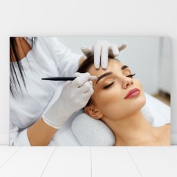 Tablou Canvas Machiaj Permanent, Tatuaj Sprancene BGM43 (Dimensiune LxH: 180x120cm)