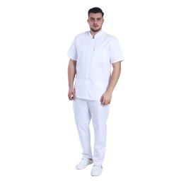 Costum medical alb tip tunica