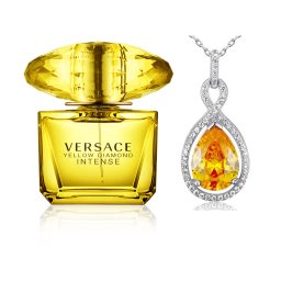 Versace Yellow Diamonds Colier Borealy Argint 925 Yellow Sapphire Fancy