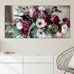 Tablou Canvas Design Floral Unicat si Deosebit CFB21 (Dimensiune LxH: 100x50cm)