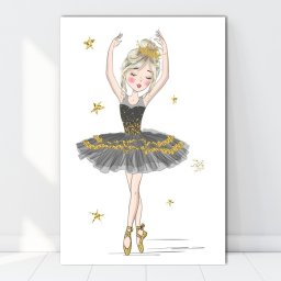 Tablou Canvas Micuta Balerina LOL25A (Dimensiune LxH: 60x90cm)