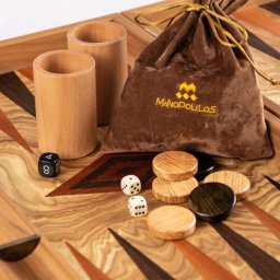 Set joc table backgammon Maslin 48 x60 cm
