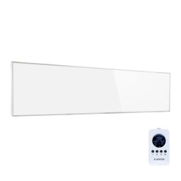 Klarstein Wonderwall Air Art 36, încălzitor cu infraroșu, 120 x 30 cm, 360 W, montat pe perete, telecomandă, alb (ACO10-WonderW-45)