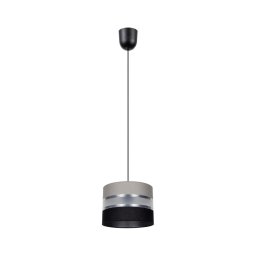 Lustră pe cablu CORAL S 1xE27/60W/230V negru-gri