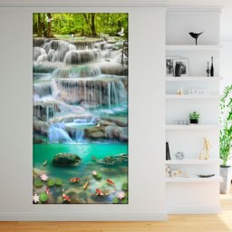 Tablou Canvas Cascada Feng Shui OPO5 (Dimensiune LxH: 100x200cm)