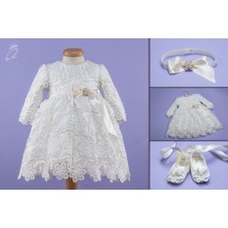 Set botez dantela ‘Camellia Blossom’