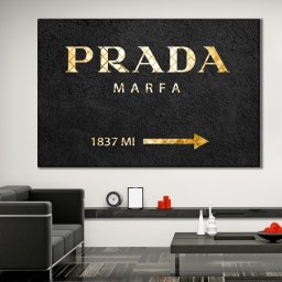 Tablou Canvas Fashion Prada Marfa PDMF2 (Dimensiune LxH: 105x70cm)
