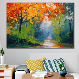 Tablou Canvas Alee In Parc Toamna TPP8 (Dimensiune LxH: 60x40cm)