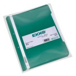 Dosar plastic A4 cu sina, verde, Exxo
