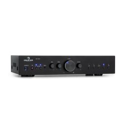 Auna AV2-CD608BT, amplificator HiFi stereo, 4 x 100 W RMS, BT, intrare optică digitală, negru (AV2-CD608BT-BK)