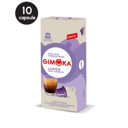 10 Capsule Gimoka Espresso Lungo - Compatibile Nespresso