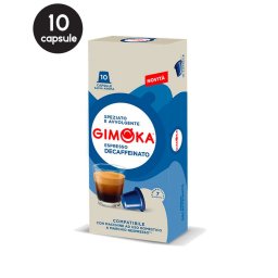10 Capsule Gimoka Espresso Soave Decafeinato - Compatibile Nespresso
