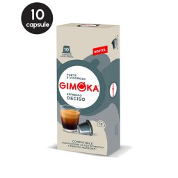 10 Capsule Gimoka Espresso Deciso - Compatibile Nespresso