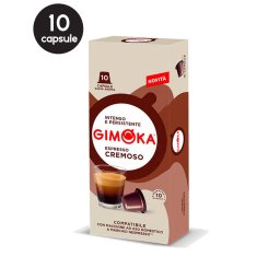 10 Capsule Gimoka Espresso Cremoso - Compatibile Nespresso