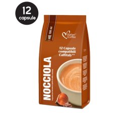 12 Capsule Italian Coffee Caffe Nocciola – Compatibile Cafissimo / Caffitaly / BeanZ