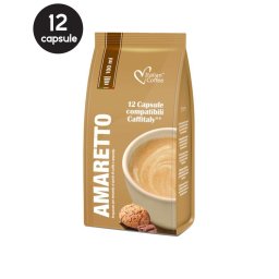 12 Capsule Italian Coffee Caffe Amaretto – Compatibile Cafissimo / Caffitaly / BeanZ