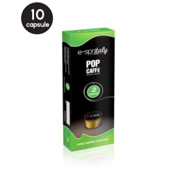 10 Capsule Pop Caffe Miscela 2 Cremoso - Compatibile Cafissimo / Caffitaly / BeanZ