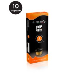 10 Capsule Pop Caffe Miscela 1 Intenso - Compatibile Cafissimo / Caffitaly / BeanZ