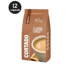 12 Capsule Italian Coffee Cortado – Compatibile Cafissimo / Caffitaly / BeanZ