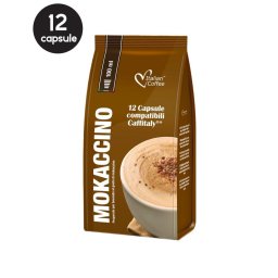 12 Capsule Italian Coffee Mokaccino – Compatibile Cafissimo / Caffitaly / BeanZ