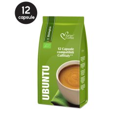 12 Capsule Italian Coffee Ubuntu Bio – Compatibile Cafissimo / Caffitaly / BeanZ