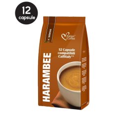 12 Capsule Italian Coffee Harambee Intenso – Compatibile Cafissimo / Caffitaly / BeanZ