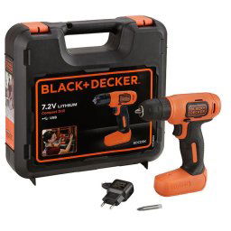 Masina de insurubat si gaurit, cu percutie, Black and Decker, BDCD8K, cu acumulator, 1.5AH, 12Nm