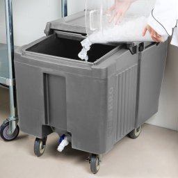 Container gheata gri cu roti Cambro 57 kg ICS125L