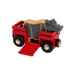 Vagon cu rinocer BRIO