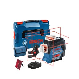 Nivela laser cu linii Bosch GLL 3-80 C BM1, acumulator 2.0Ah, L-Boxx