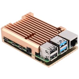 Carcasă Radiator pentru Raspberry Pi 4 (Aurie, fără Ventilator)