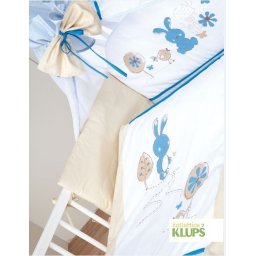 Set lenjerie 3 piese Little Bunny bej-blue
