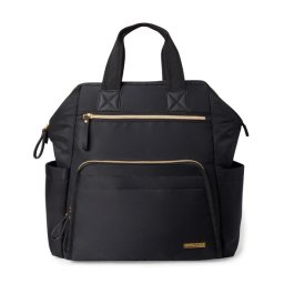 Geanta pentru scutece tip rucsac cu deschidere larga -Black