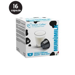16 Capsule Italian Coffee Mumu Milk – Compatibile Dolce Gusto